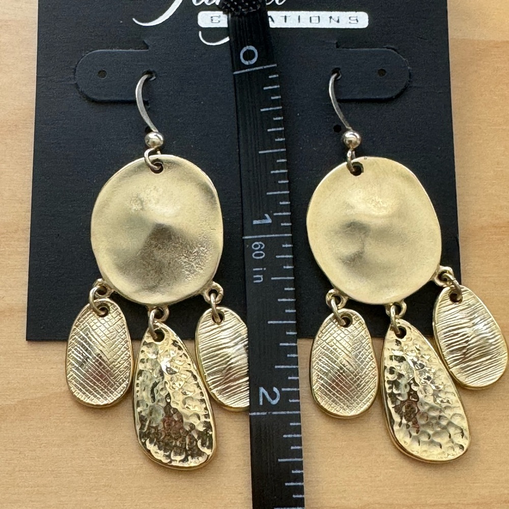 High-End Department Store Designer One of Kind Statement Earrings - Picture 7 of 7
